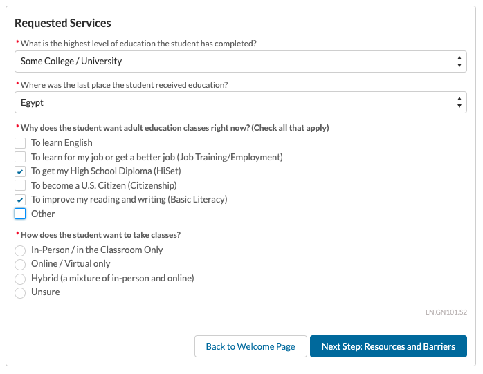 Intake Form